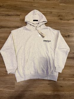 🔥 Essentials Fear of God Hoodie – Light Oatmeal / Cream