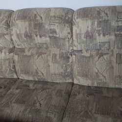 Couch With Dual Reclining Seats 36" W X 86" L