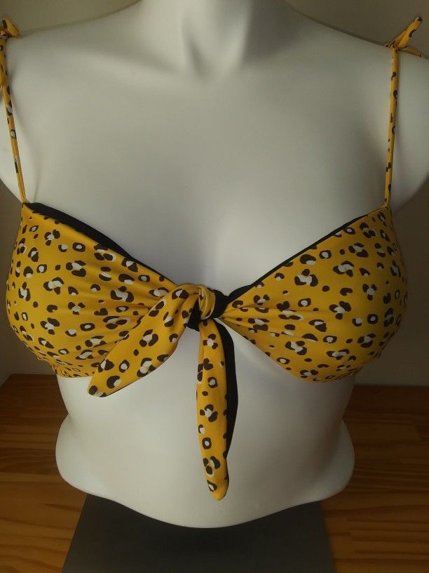 SUGAR COAST TIE FRONT BIKINI TOP