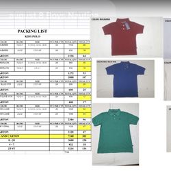 Nautica Pull Over Polo Style Shirts 