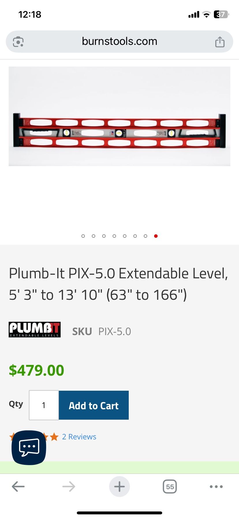 Plum It Level Extendable Level