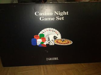 Casino night game set