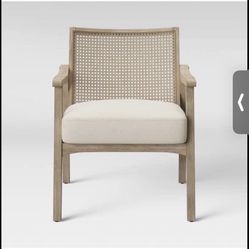 Chelmsford Cane Lounge Chair Natural -Threshold                