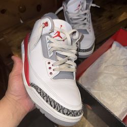 fire red 3's size 10