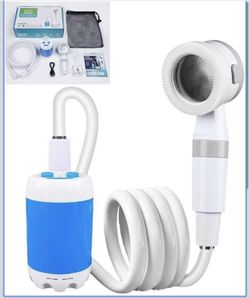 Portable Camping Shower Pump - Rechargeable Outdoor Shower Head Sprayer, Pumps Water from Bucket. Experience Refreshment Anywhere, Perfect for Camping
