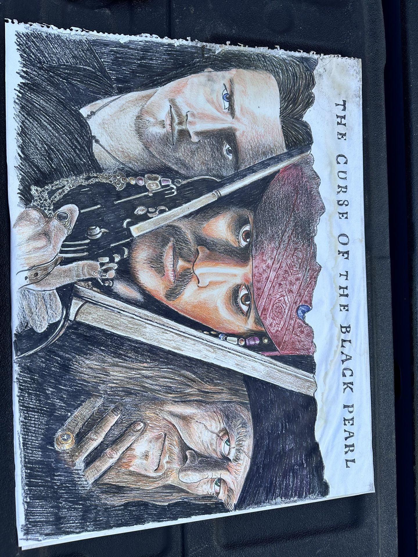 Pirates And The Caribbean Drawing