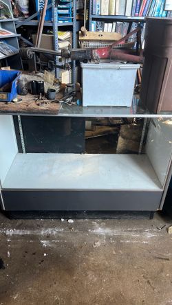Glass display case