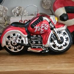 Motor Cycle Christmas Ornament