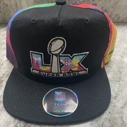 Super Bowl LX Outerstuff Youth Snapback Hat - Black and Multicolored 