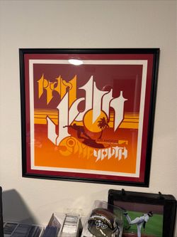 PEARL JAM 2006 LOS ANGELES 7/10/06 FRAMED TOUR POSTER BRAD KLAUSEN