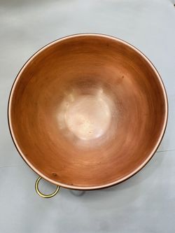 12” Copper Bowl. Solid