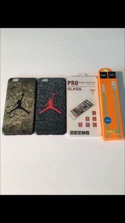 Iphone 6s plus 2 cases, screen protector and charger