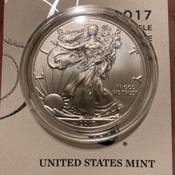 2017 Uncirculated(w) Silver Eagle “Burnished”