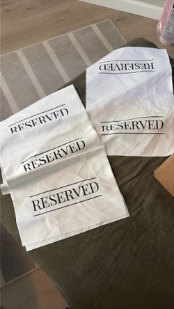 Reserved Chair Signs