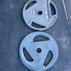 45lb Mismatch Olympic Weight Plate Set 