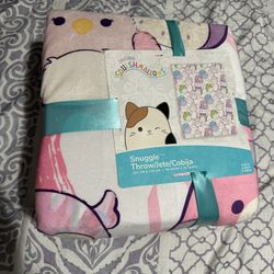 Squishmallows Snuggle Throw Blanket 