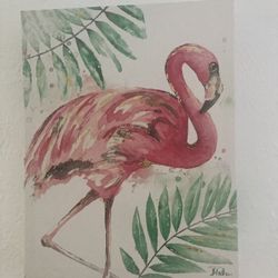 Flamingo Painting On Canvas
