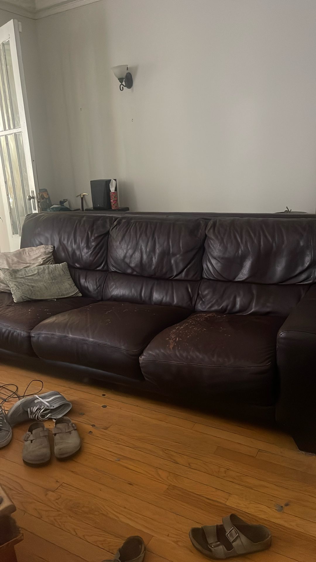 Free 96” Leather Couch