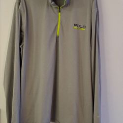 Polo Sport Performance Quarter Zip Shirt – Men’s Long Sleeve Gray