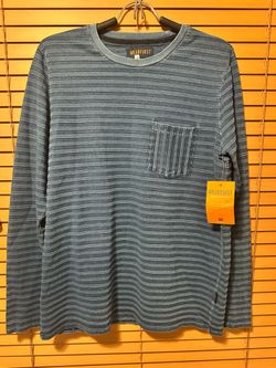 Wear first LONG SLEEVE STRIPED CREWNECK T-SHIRT