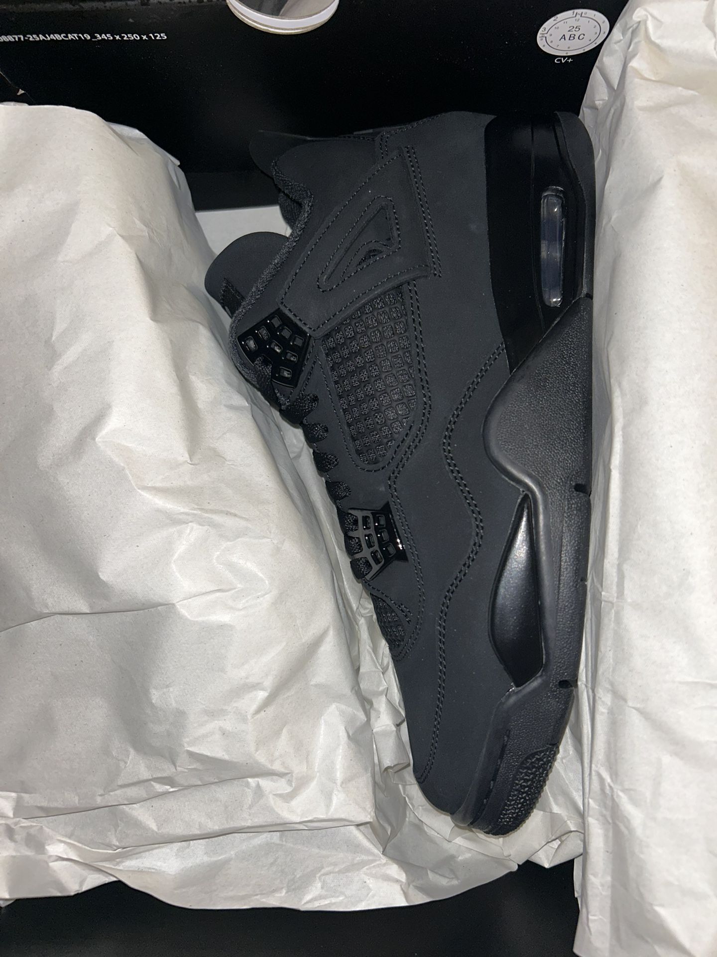 Nike Air Jordan 4 Retro Black Cat Size 10 DS 