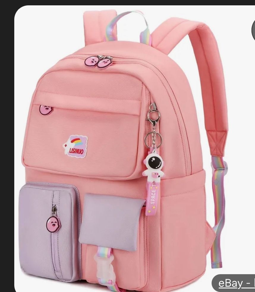 Lisinuo  Pink Backpack 