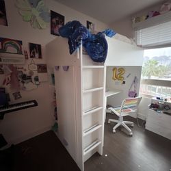 IKEA SMÅSTAD Loft Bed w/ Desk, Storage & Wardrobe – Like New