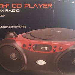 Black web Bluetooth mini stereo system/boom box