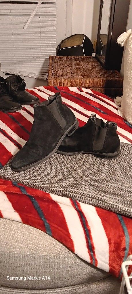 Aldo Black Suede Chelsea Boot