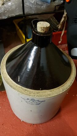 Vintage jug bottle of wine