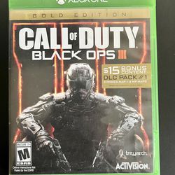 Xbox One Black Ops III Gold Edition Microsoft 