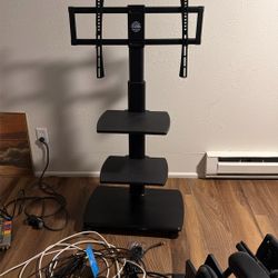 Fitueyes Rolling Tv Stand 
