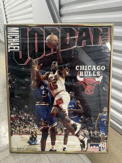VintageMICHAEL JORDAN Chicago Bulls 1995 Starline NBA 16x20”