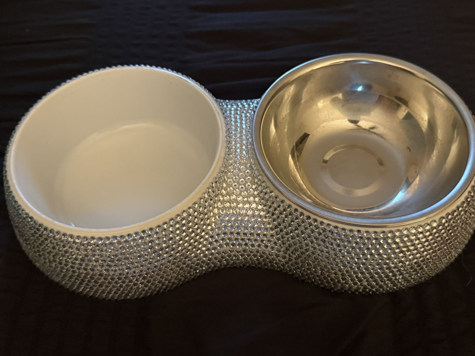Rhinestone Bling Pet Food/Water Bowl