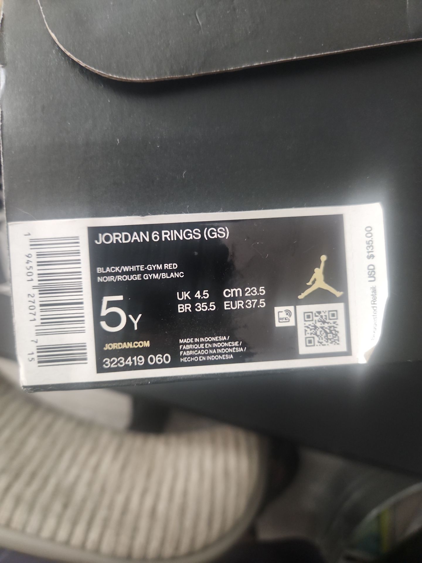 Jordan 6 Rings (GS) kids shoes