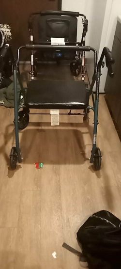Rollator Walker with Seat and Wheels