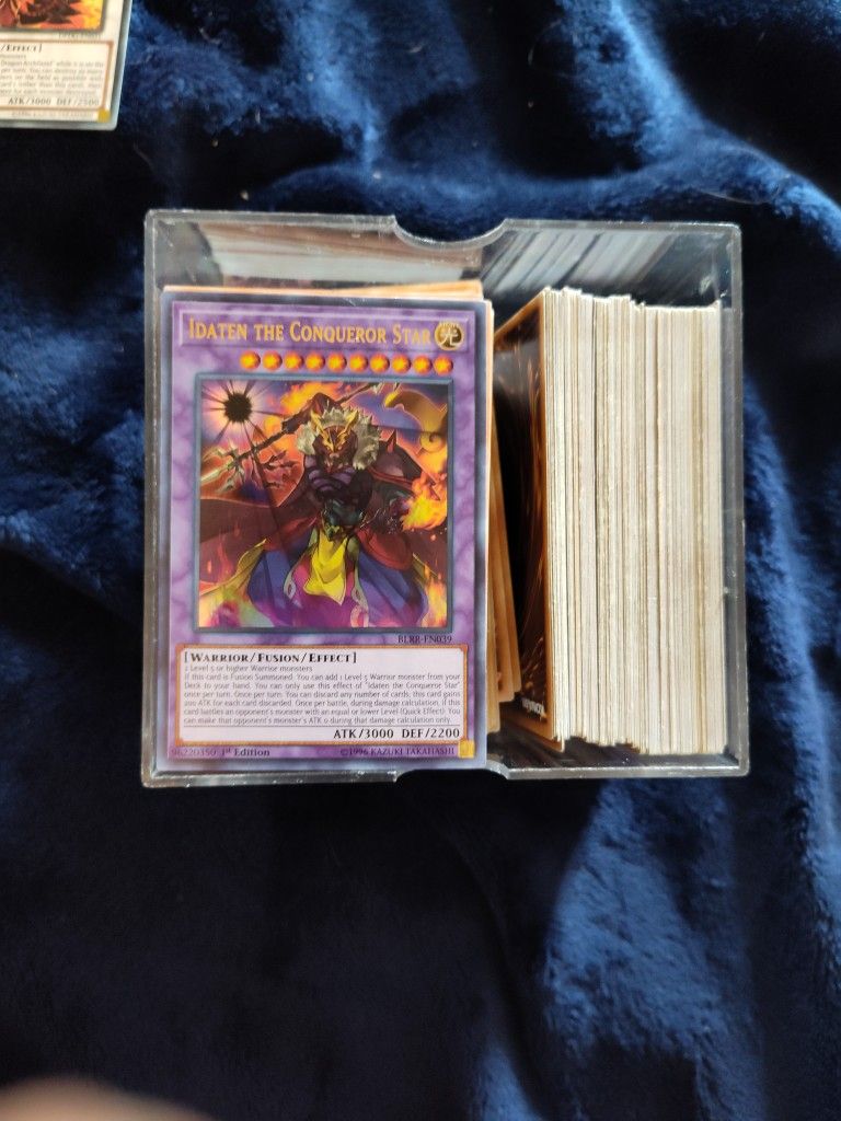 3 boxes Of YUGIOH card's bulk W/ hard plastic case