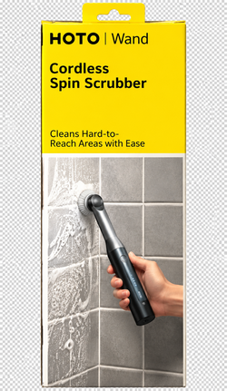 HOTO Wand Cordless Spin Scrubber