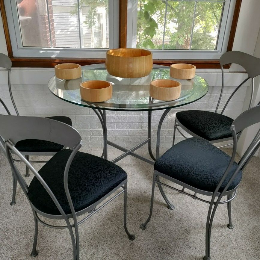 Wrought Iron Offer Up Dining Set Wrought Iron Glass (36