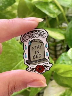 Dead tired Enamel Pin