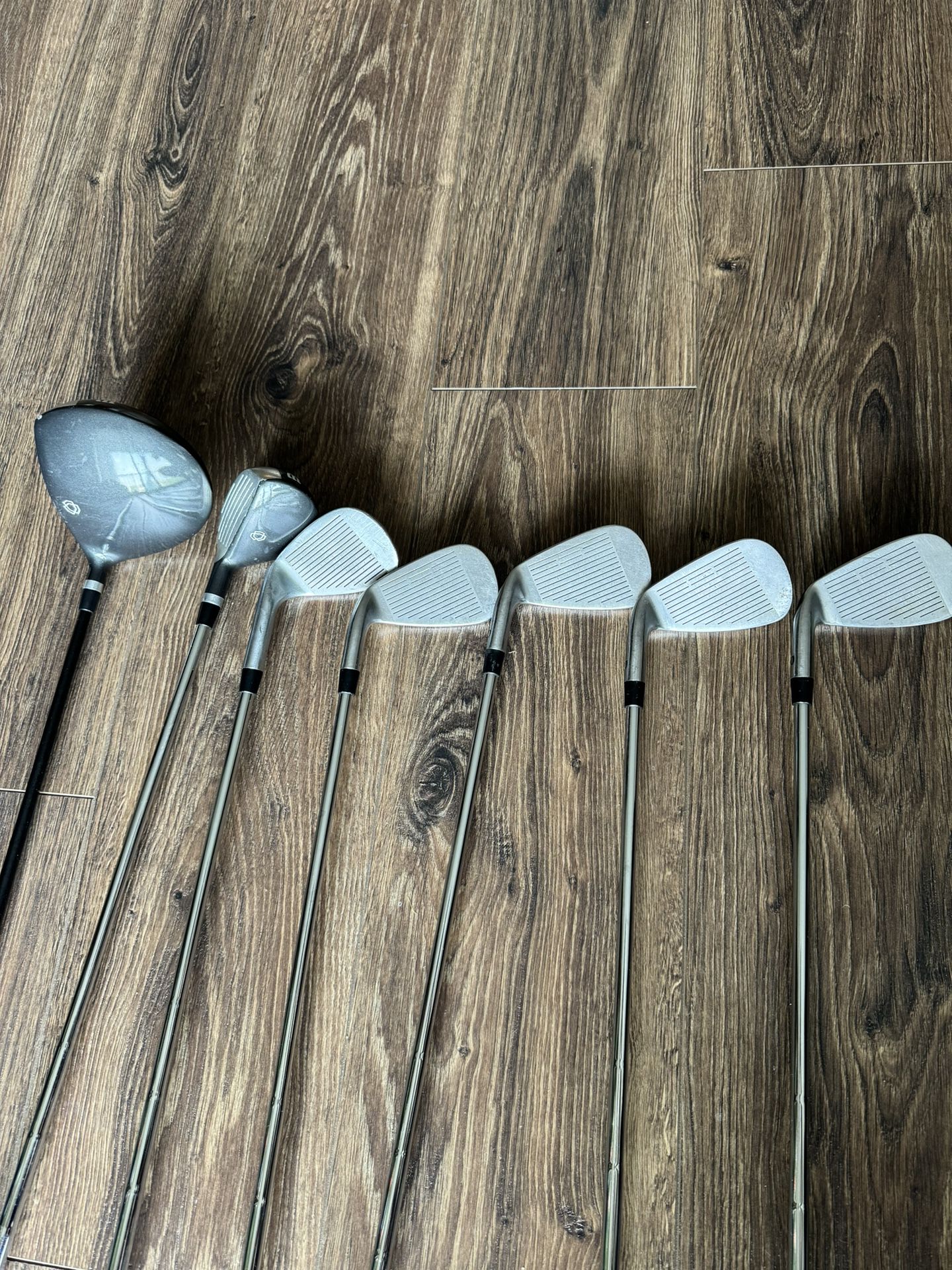 Wilson Irons, Pitching Wedge, 5 Hybrid And Driver 
