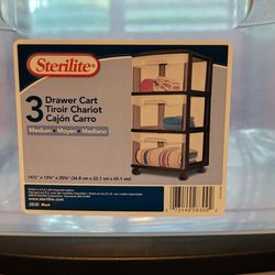 Sterilite 3 Drawer Cart