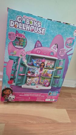 GABBY'S DOLLHOUSE Meow-Mazing Dollhouse, 2 Feet Tall, 15 Pieces