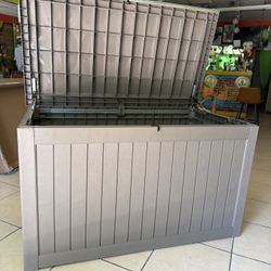 280 Gallon Outdoor Storage Box, Resin, Lockable, for Patio and Garden, Waterproof, for Furniture, Garden Tools and Tool Storage, Storage Boxes ASSEMBL