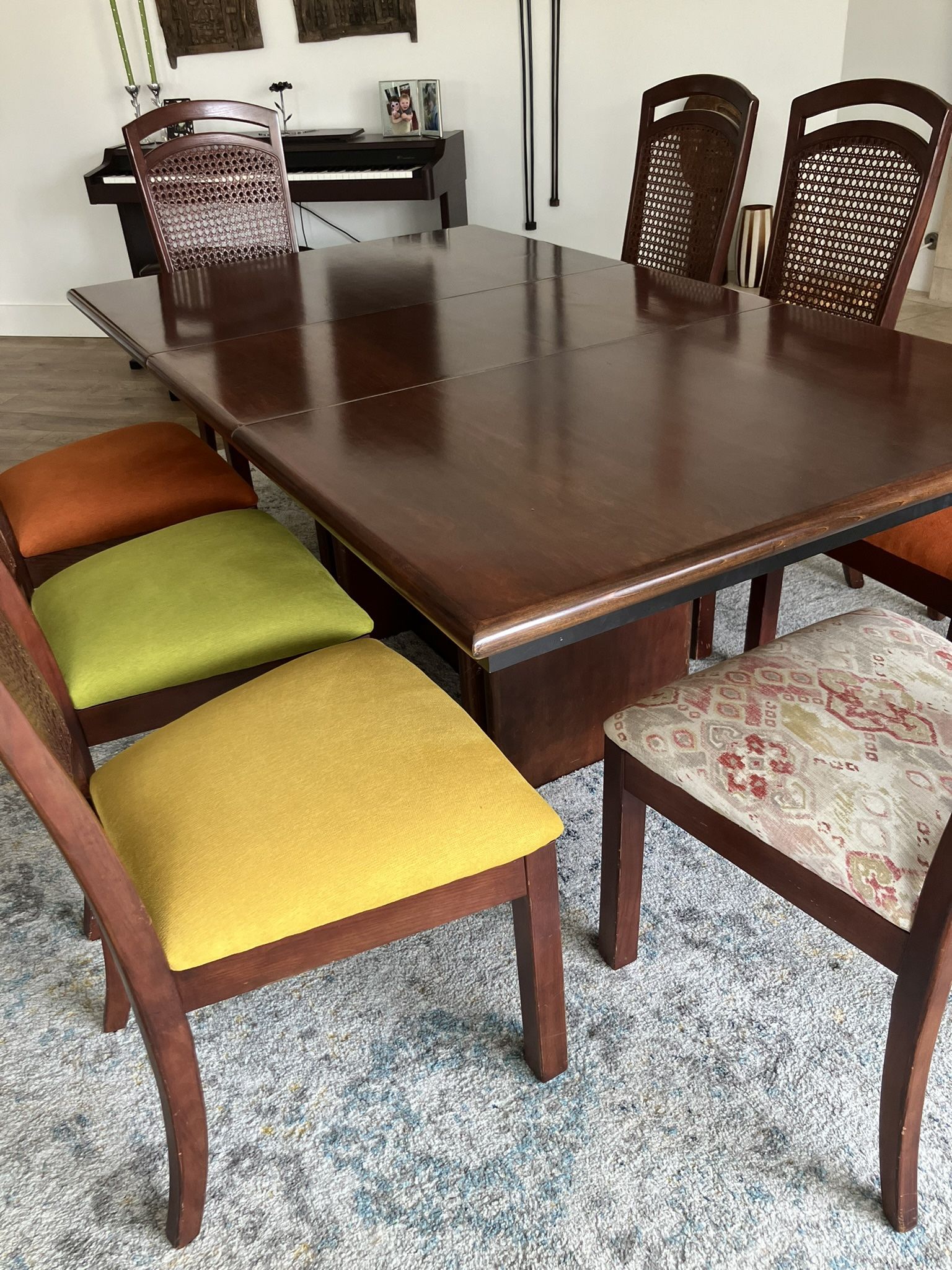 Dining Room Table With Leaf And 8 Chairs