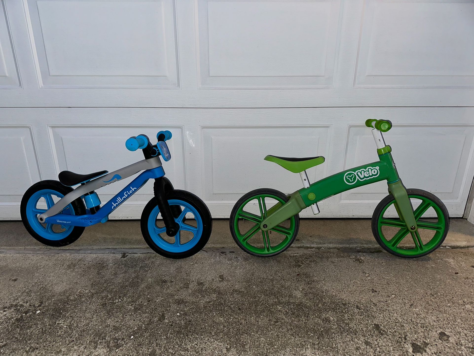 Balance bikes (2) Velo and Chillafish
