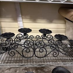 Wrought Iron Candle Holders