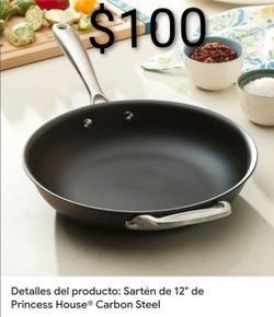 Princess House Carbon Steel 12" Frying Pan