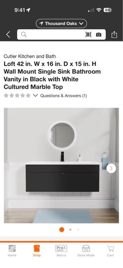 Floating Vanity 42”