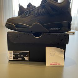 Air Jordan 4 Black Cat 2025 Sz 9 DS